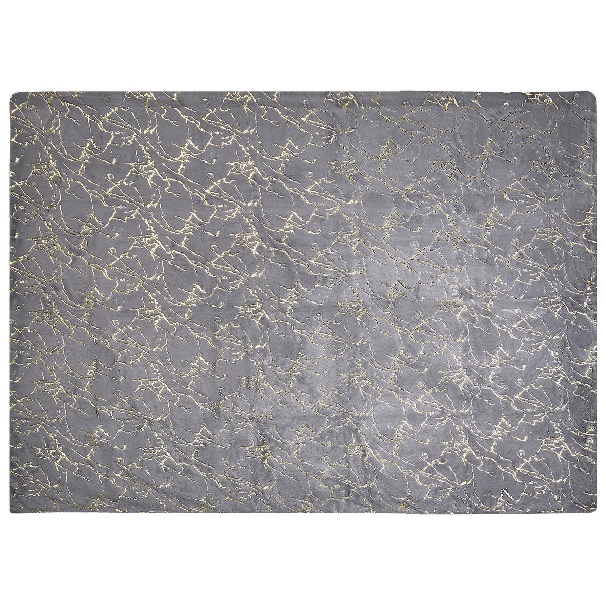 DECKE Grau Godavari 150/200 cm - Grau, Textil (150/200cm) - Beliani