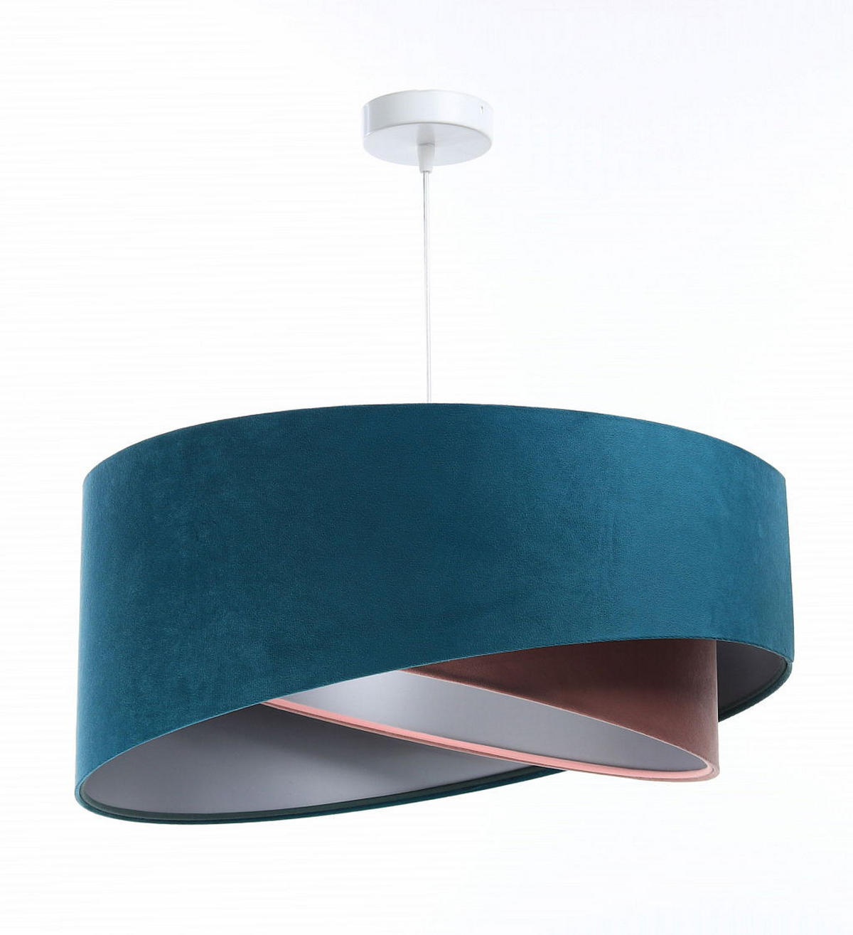 HÄNGELEUCHTE Rosa 50/23 cm - Blau, Kunststoff (50/1.3/23cm) - ONZENO
