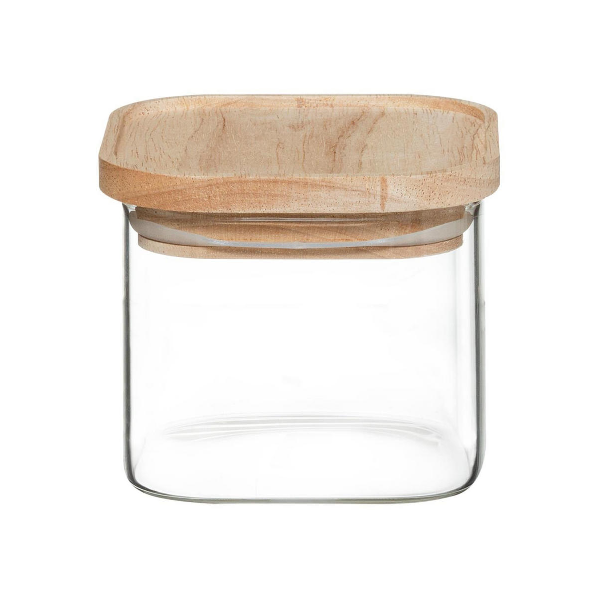 AUFBEWAHRUNGSBEHÄLTER für Lebensmittel 23/11,5/27 cm - Transparent, Holz (11.5/27/23cm) - 5five Simply Smart