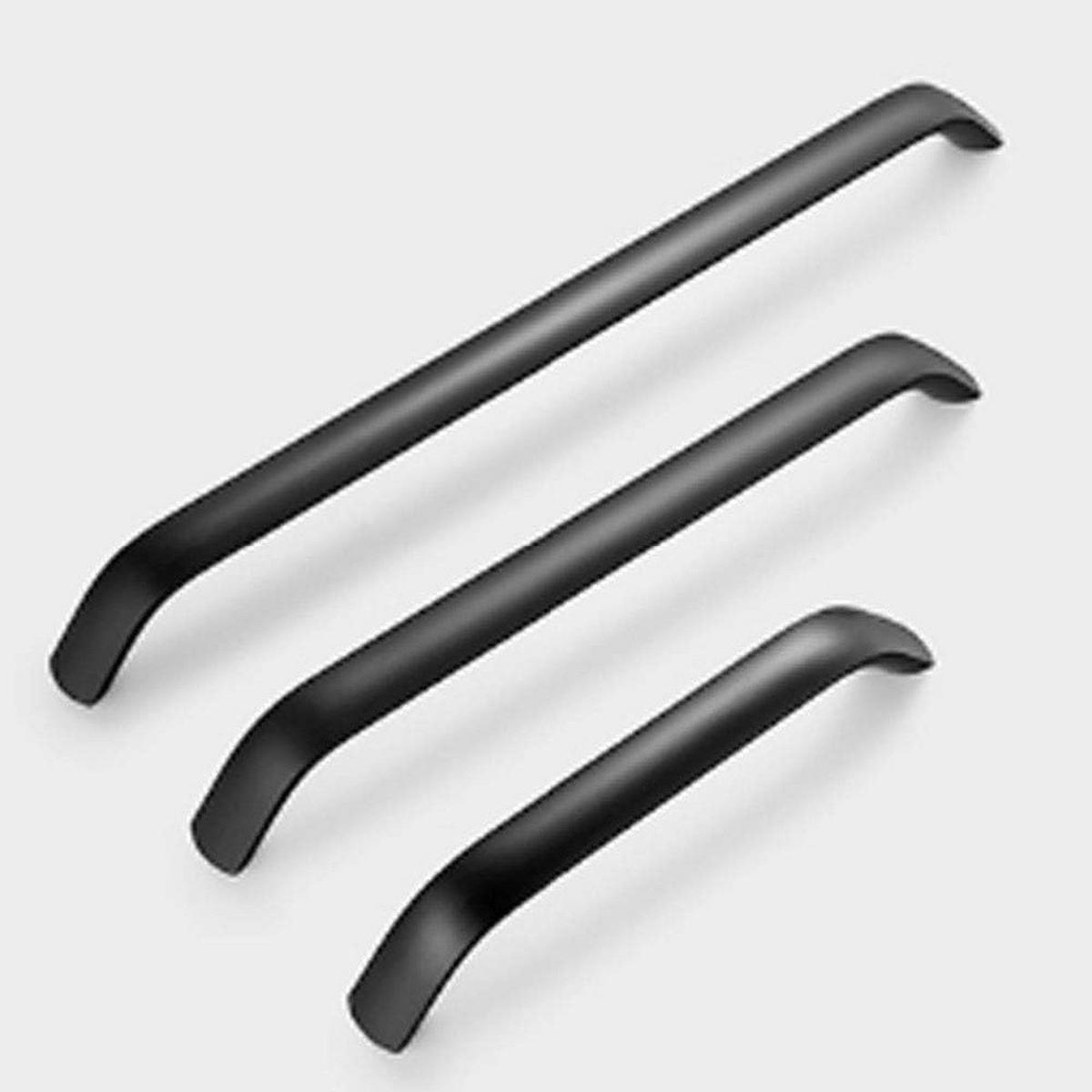 MÖBELGRIFF Schwarz 10er-Set - Schwarz, Metall (27.7/2.77/1.4cm)