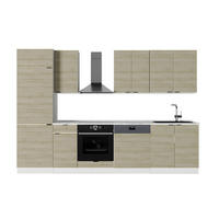 KUCHYŇSKÝ KOUT Fame-Line Dubový panel/bílá 300 cm , PD Mramor - bílá/barva dubu, kompozitní dřevo (300/206.8/60cm) - Vicco