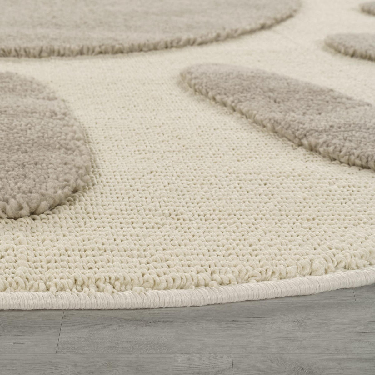 KINDERTEPPICH Creme Ø 120 cm - Creme, Kunststoff (120/120cm) - TT Home