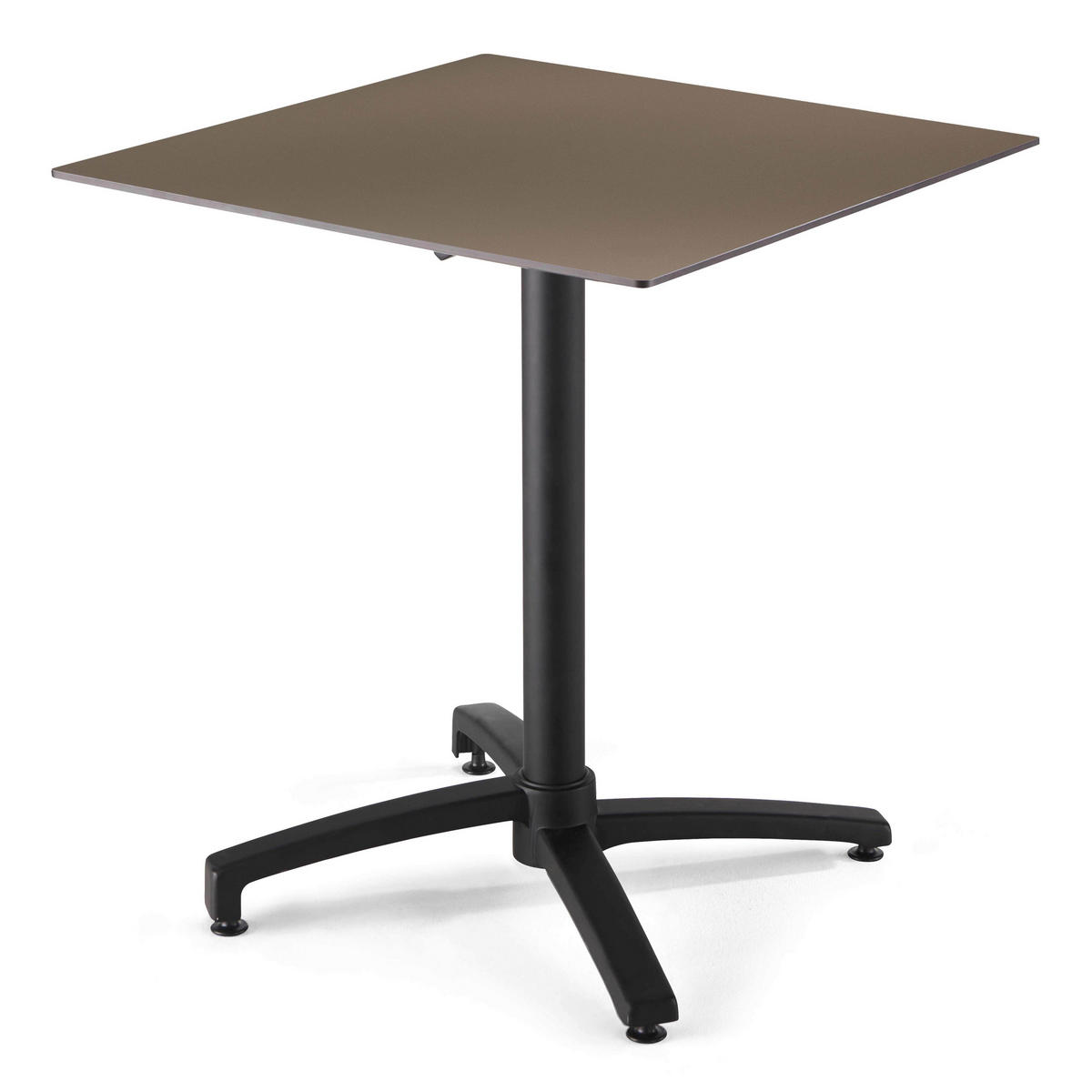 TISCHPLATTE 70 x 70 cm, Taupe - Taupe, Kunststoff (70/70/1.25cm) - Oviala