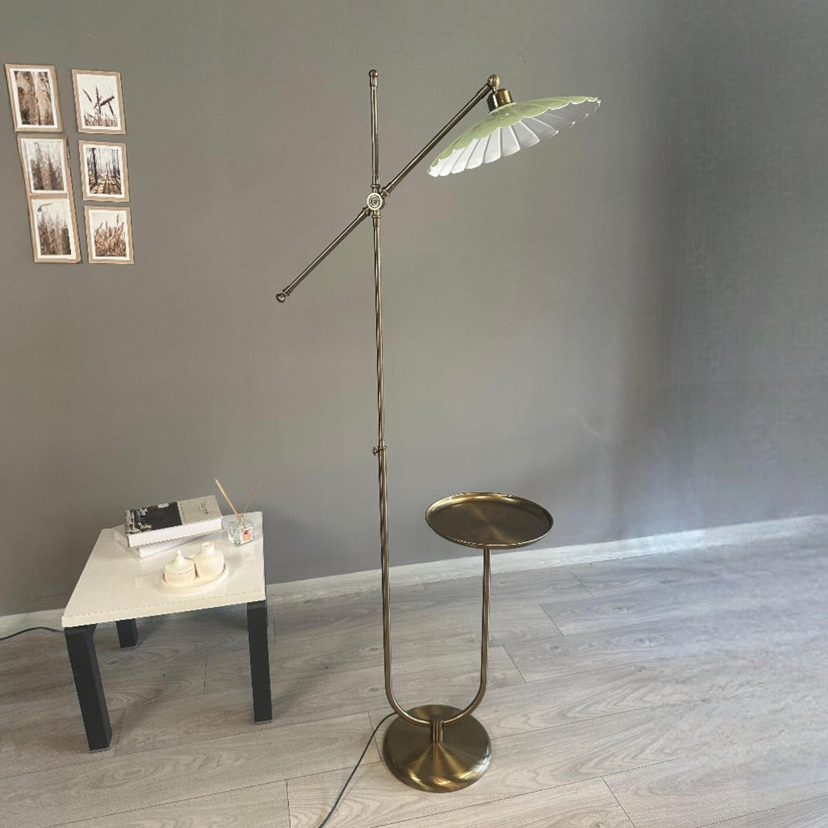 STEHLAMPE Uxelor 170 Cm - Messingfarben, Metall (30/30/170cm) - Bamyum