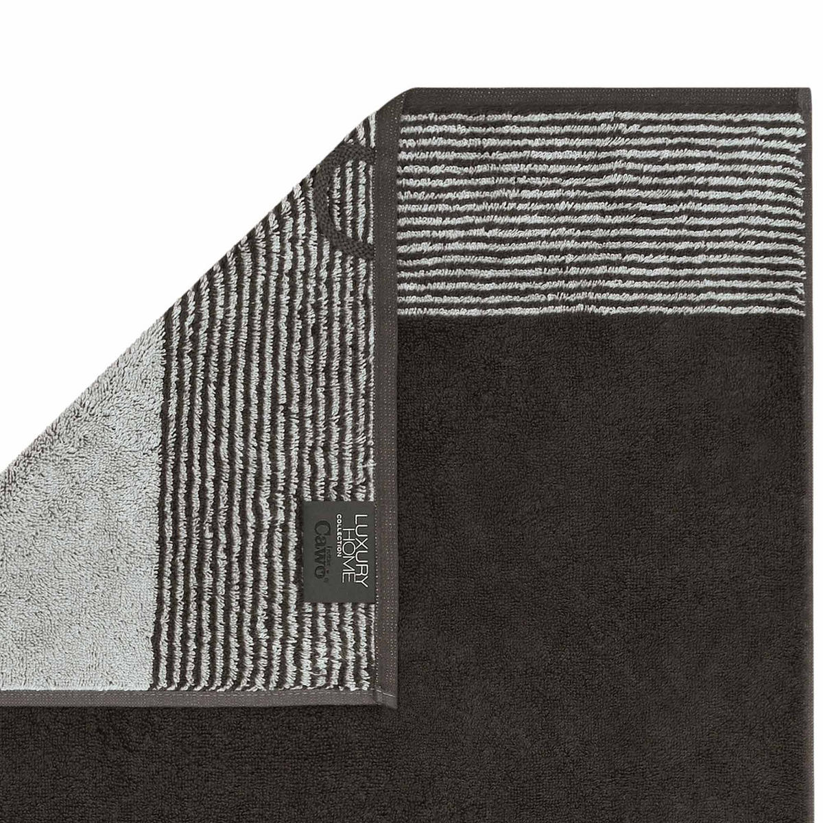 HANDTUCH Frottee in Grau 50 x 100 cm - Anthrazit, Naturmaterialien (100/50cm) - Cawoe