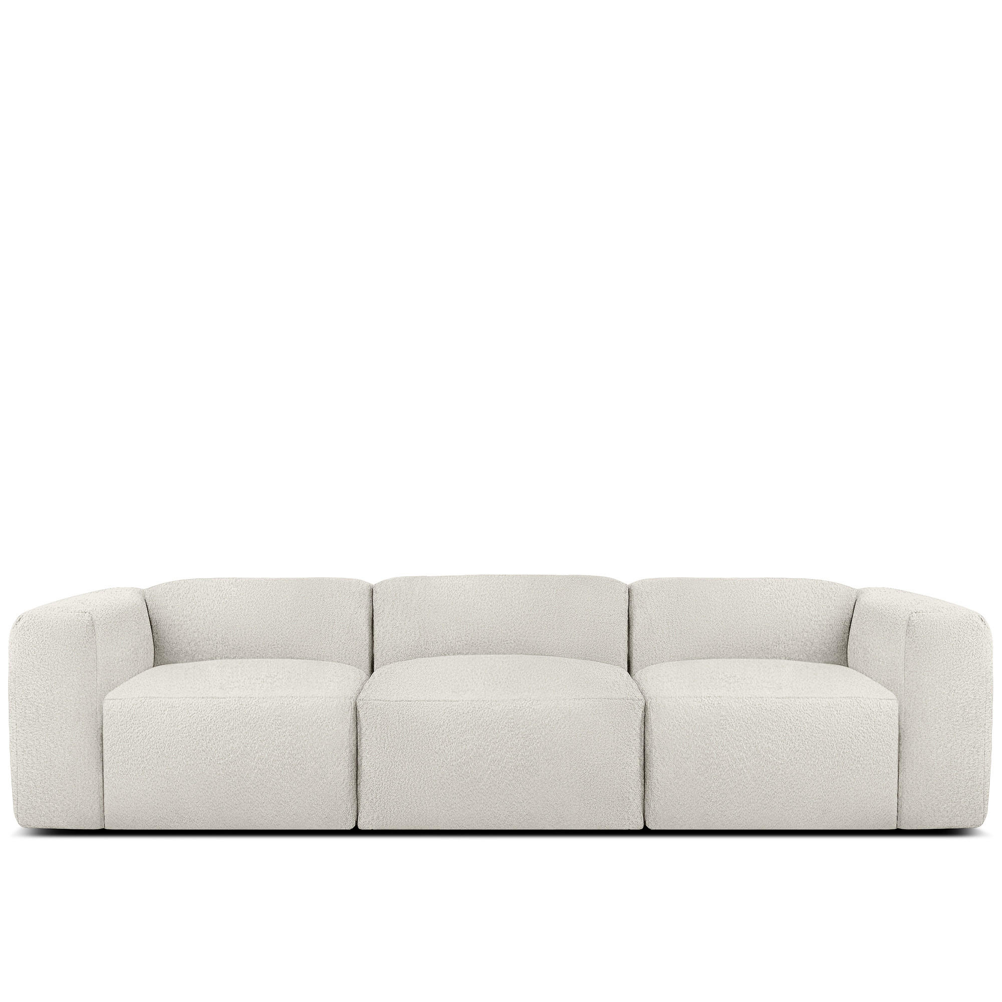3-SITZER SOFA BUFFO, Weiß - Weiß, Holz/Holzwerkstoff (290/73/96cm) - KONSIMO®