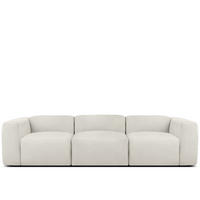 3-SITZER SOFA BUFFO, Weiß - Weiß, Holz/Holzwerkstoff (290/73/96cm) - KONSIMO®