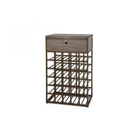 WEINSCHRANK BALZAR Bronze Metall - Bronzefarben, Metall (54/85/35cm) - KAWOLA