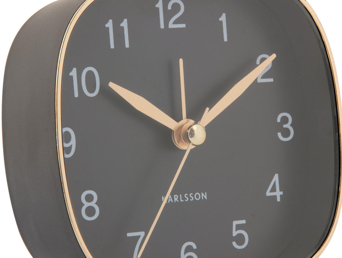 WECKER Travel 8.5/8.5/8.5 cm - Schwarz, Kunststoff (8.5/8.5/8.5cm) - Karlsson