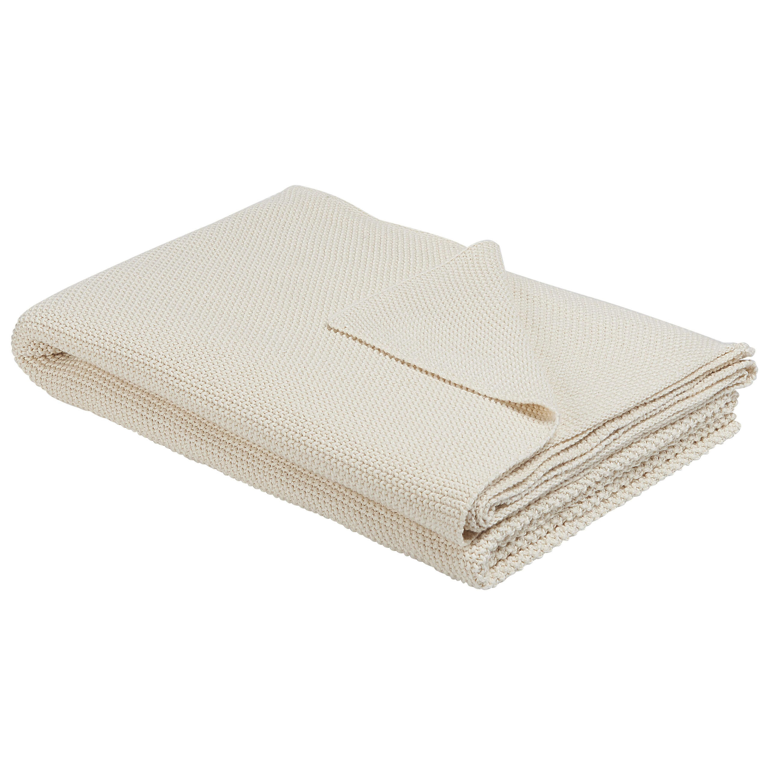 DECKE Beige 130/180 cm Asaka - Beige, Textil (130/180cm) - Beliani