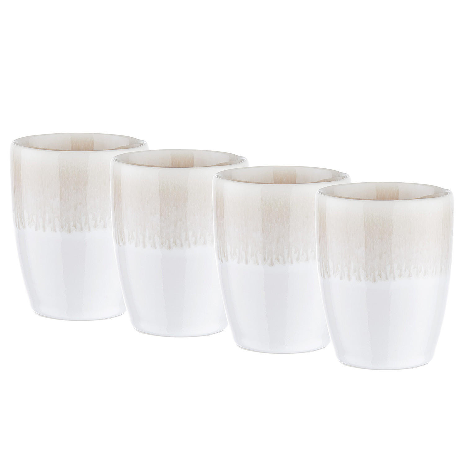 TASSE (4er Set) Atlantis - Beige, Keramik (0.3L) - Butlers
