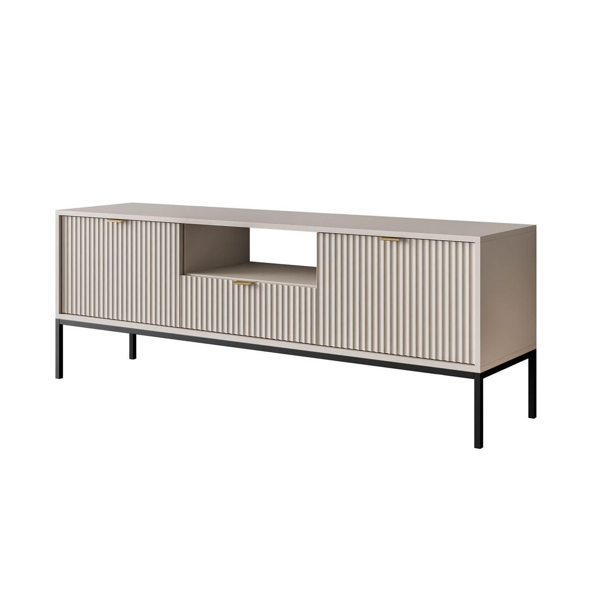 TV-ELEMENT CORTADO RTV154 KASCHMIR - Beige, Holzwerkstoff (154/56/39cm) - Lookway