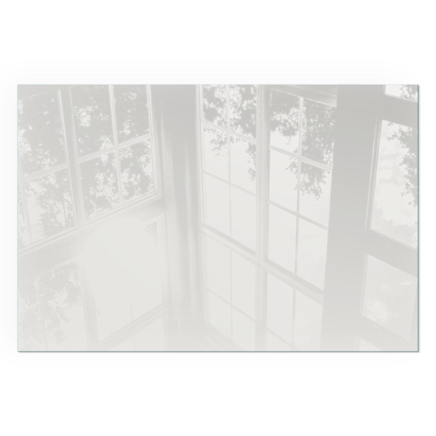 GLASPLATTE für Kamin 120x80 cm - Grau, Glas (120/80/0.4cm) - TULUP