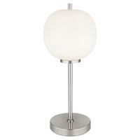 TISCHLEUCHTE BLACKY Metall Silber - Silberfarben, Glas (18.5/18.5/45cm) - Globo Lighting