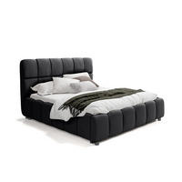 POLSTERBETT Egeris 180x200 cm, Schwarz - Schwarz, Textil (180/200cm) - Fedve