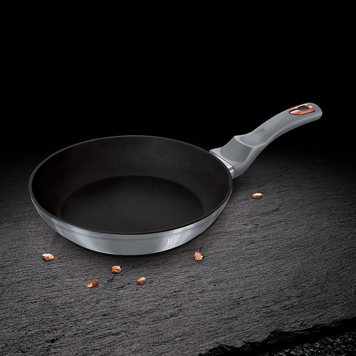 PFANNENSET Grau 28/28/5.5 cm BH6169 - Grau, Metall - Berlinger Haus