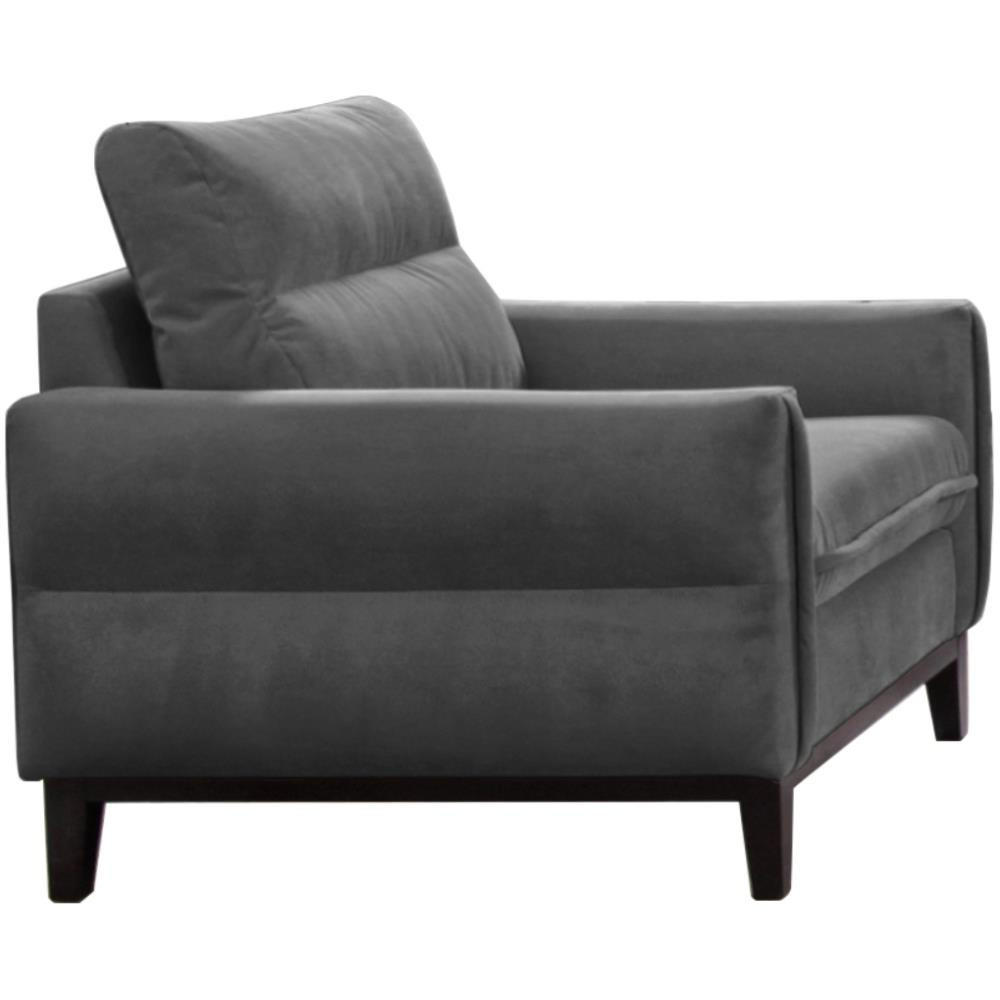 RELAXSESSEL Belweder Velours grau - Wengefarben/Grau, Holz/Textil (94/95/94cm) - Beautysofa