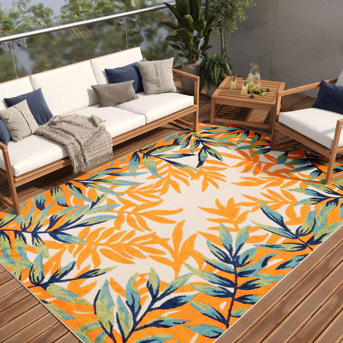 TEPPICH PATIO CREME 180/270 cm - Creme, Textil (180/270cm) - Tapiso