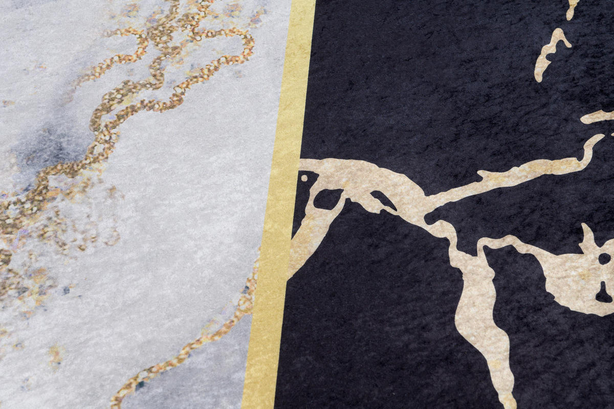 TEPPICH TOSCANA Schwarz 140/200 cm - Schwarz, Textil (140/200cm) - Tapiso