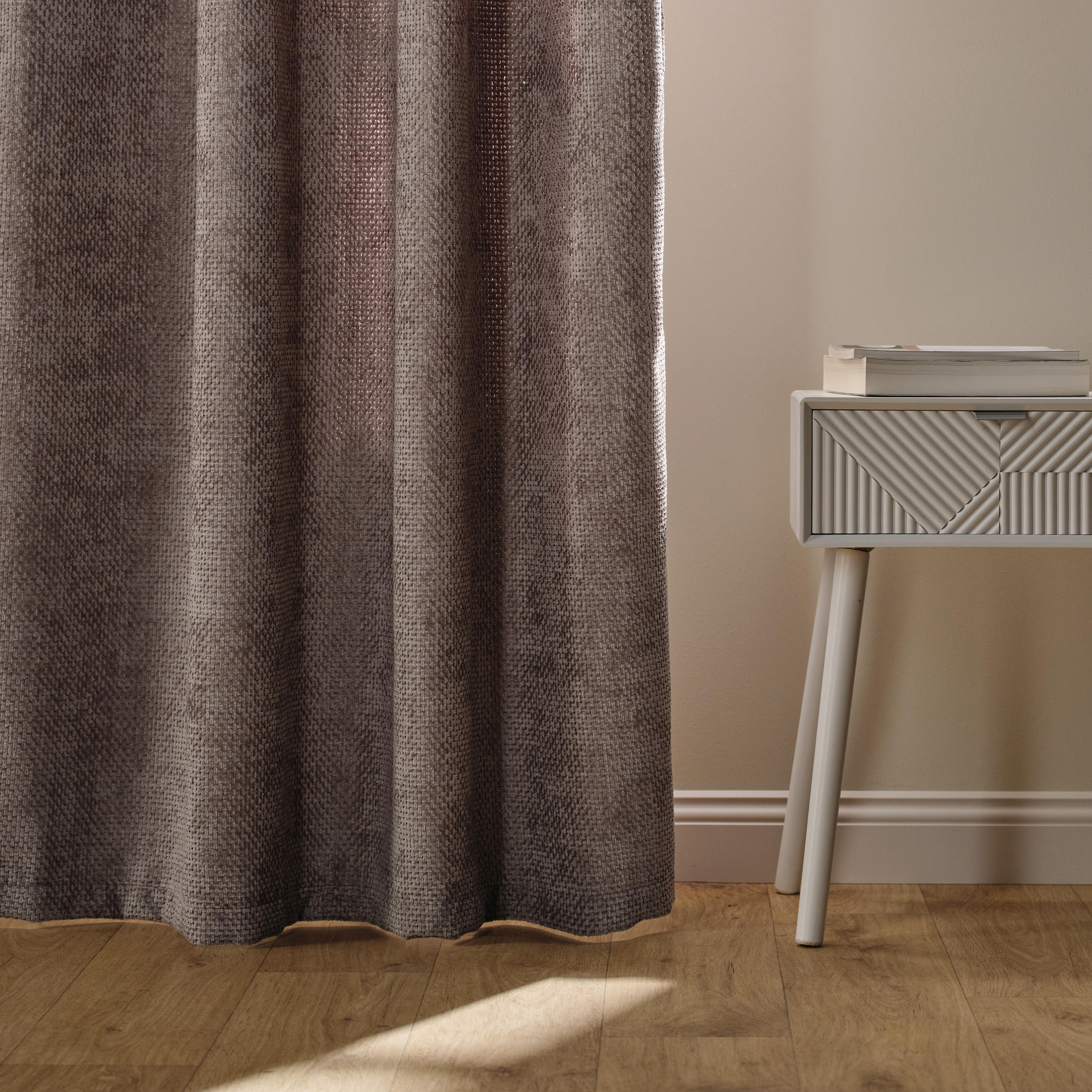 VORHANG Leila - Beige, Textil (140/1/250cm) - home&you