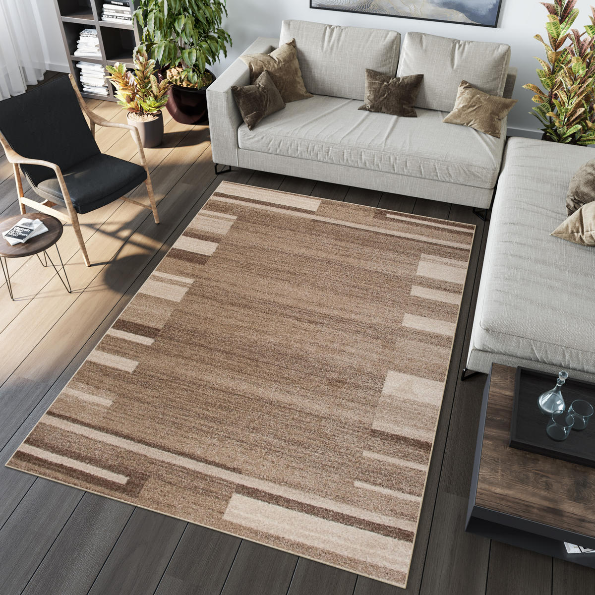 TEPPICH SARI Greige 60/100 cm - Greige, Textil (60/100cm) - Tapiso