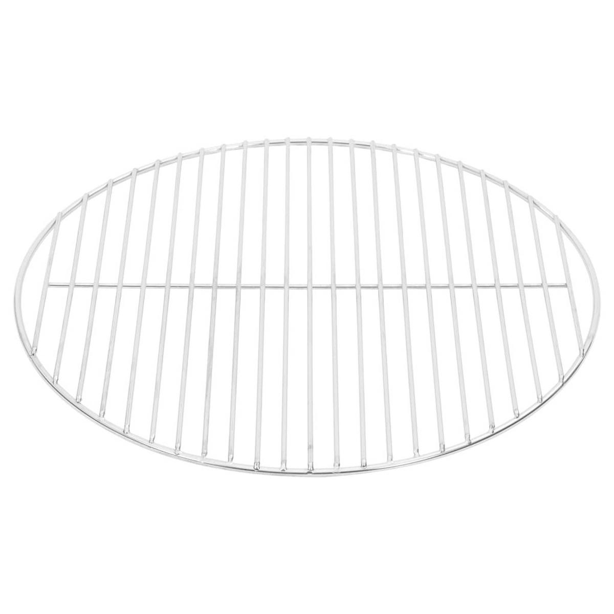 GRILLROST Rund Ø44,5 Cm 304 Edelstahl - Silberfarben, Metall (44.5/44.5cm) - vidaXL