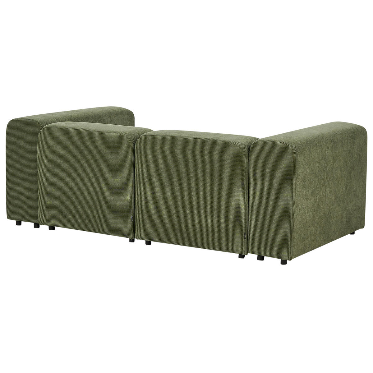 2-SITZER-SOFA Cord grün Falsterbo - Grün, Textil (204/70/105cm) - Beliani