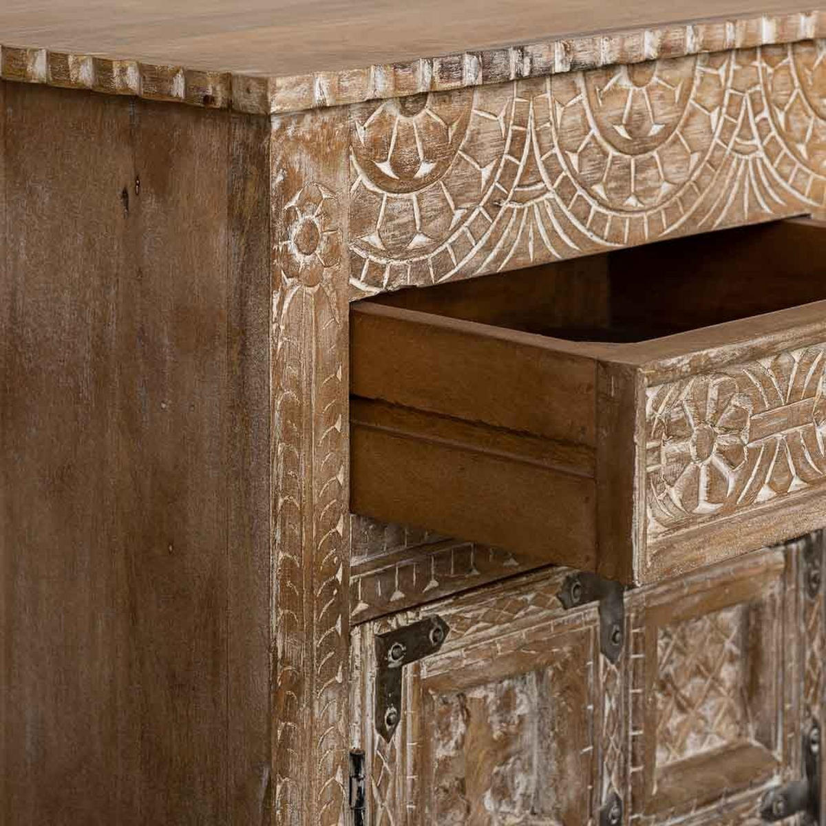 SIDEBOARD aus Holz 92x40x90 cm - Weiß, Holz (92/90/40cm) - Wanderlust