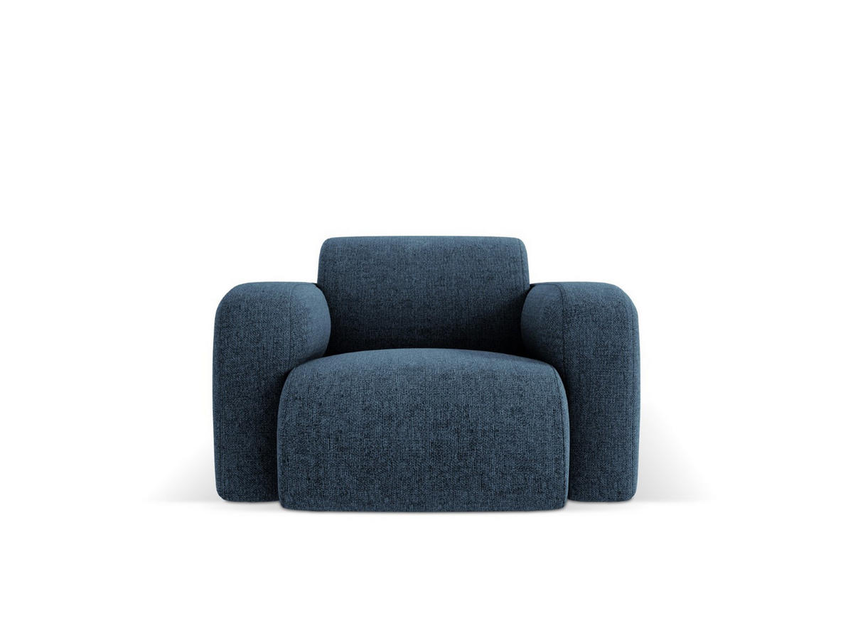 SESSEL Molino aus Chenille-Stoff königsblau - Blau, Textil (95/72/105cm) - Micadoni