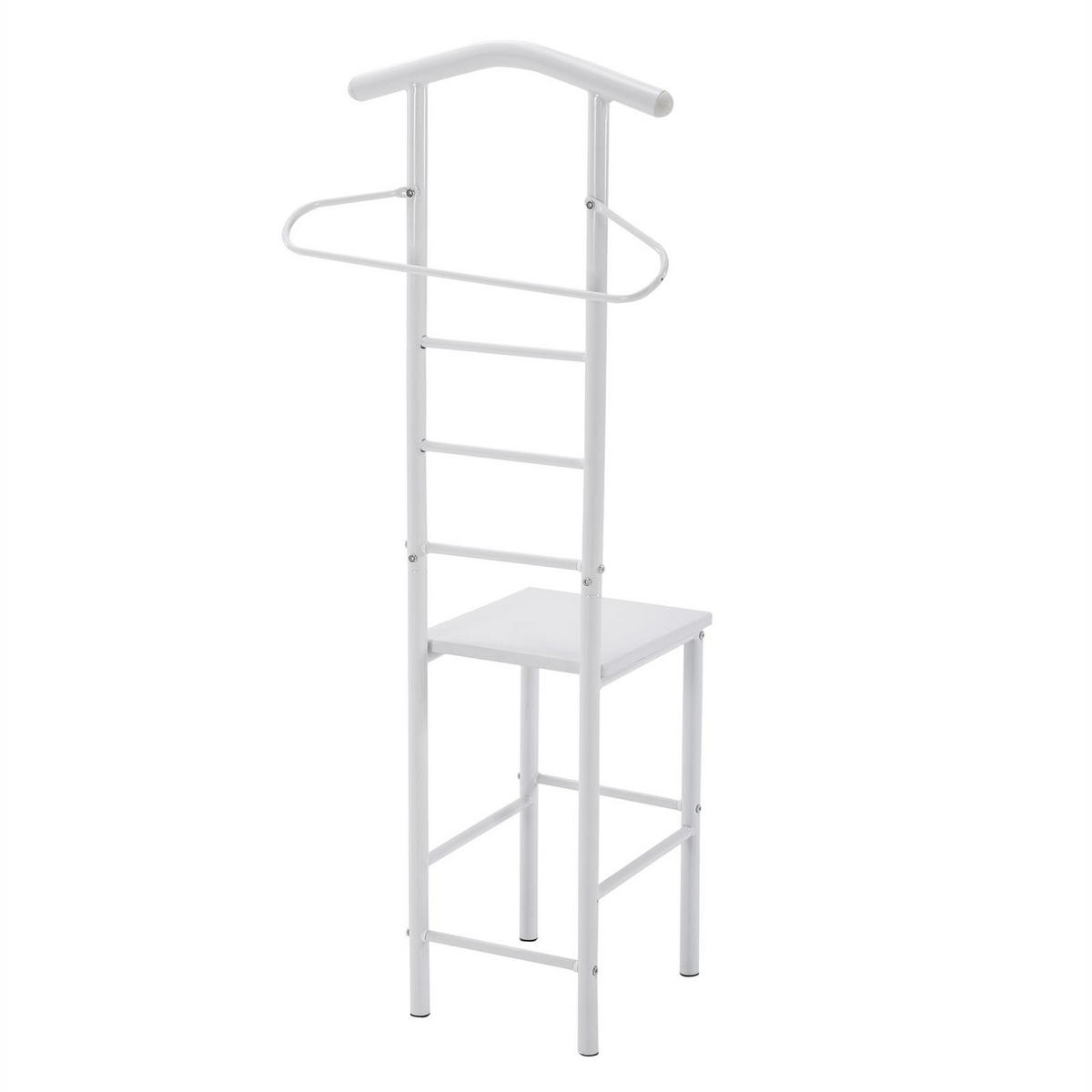 HERRENDIENER JIVO - Weiß, Metall (53/121/47cm) - CARO-Möbel