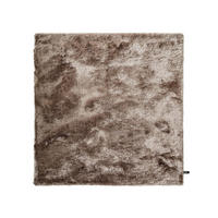 HOCHFLORTEPPICH Whisper Hellbraun 200x200 cm - Hellbraun, Textil (200/200cm) - benuta Nest