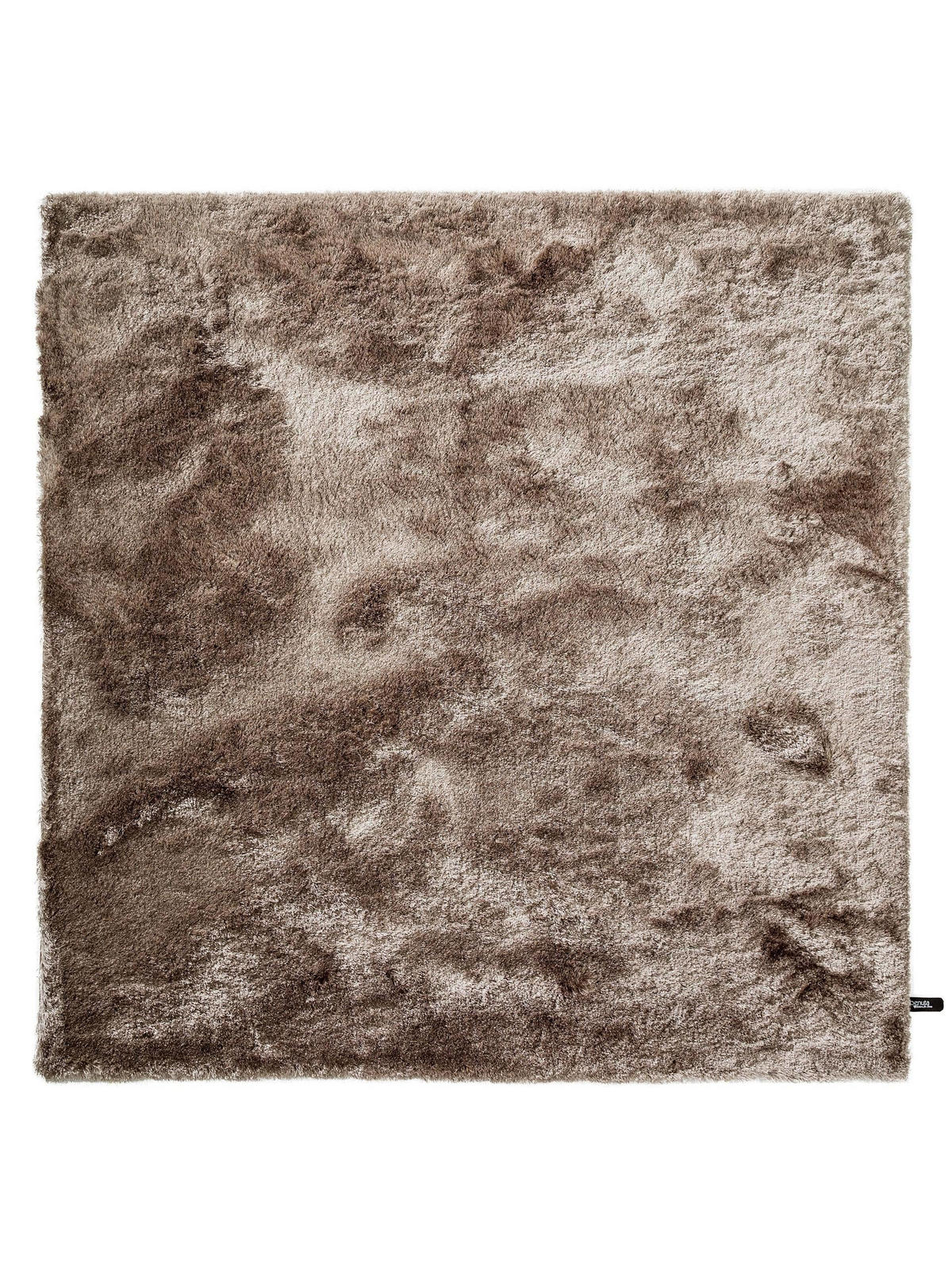 HOCHFLORTEPPICH Whisper Hellbraun 200x200 cm - Hellbraun, Textil (200/200cm) - benuta Nest