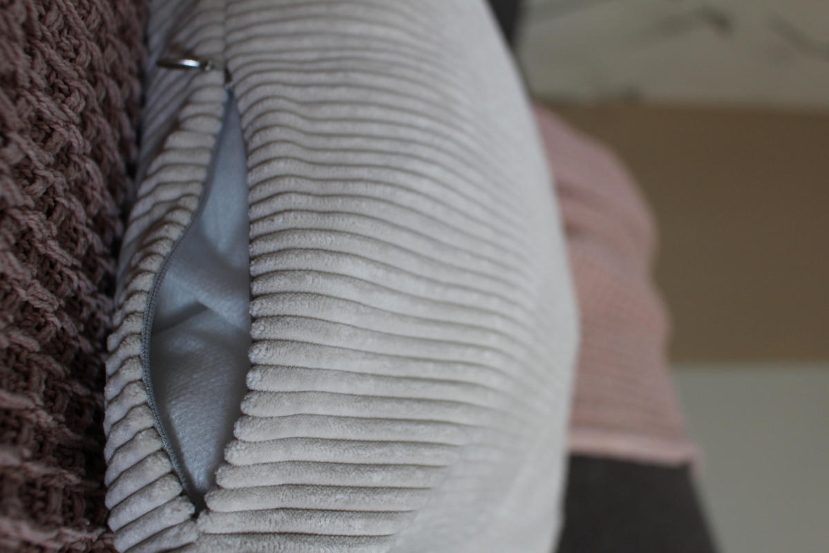 KISSENHÜLLE Inga Cord Look natur - Beige, Textil (40/40cm) - Magma Heimtexx