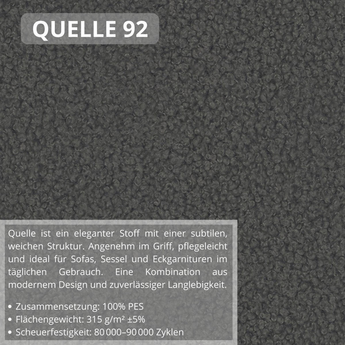 ECKSCHLAFSOFA Olivio L Grau, links - Schwarz/Grau, Kunststoff/Textil (266/170cm) - Beautysofa