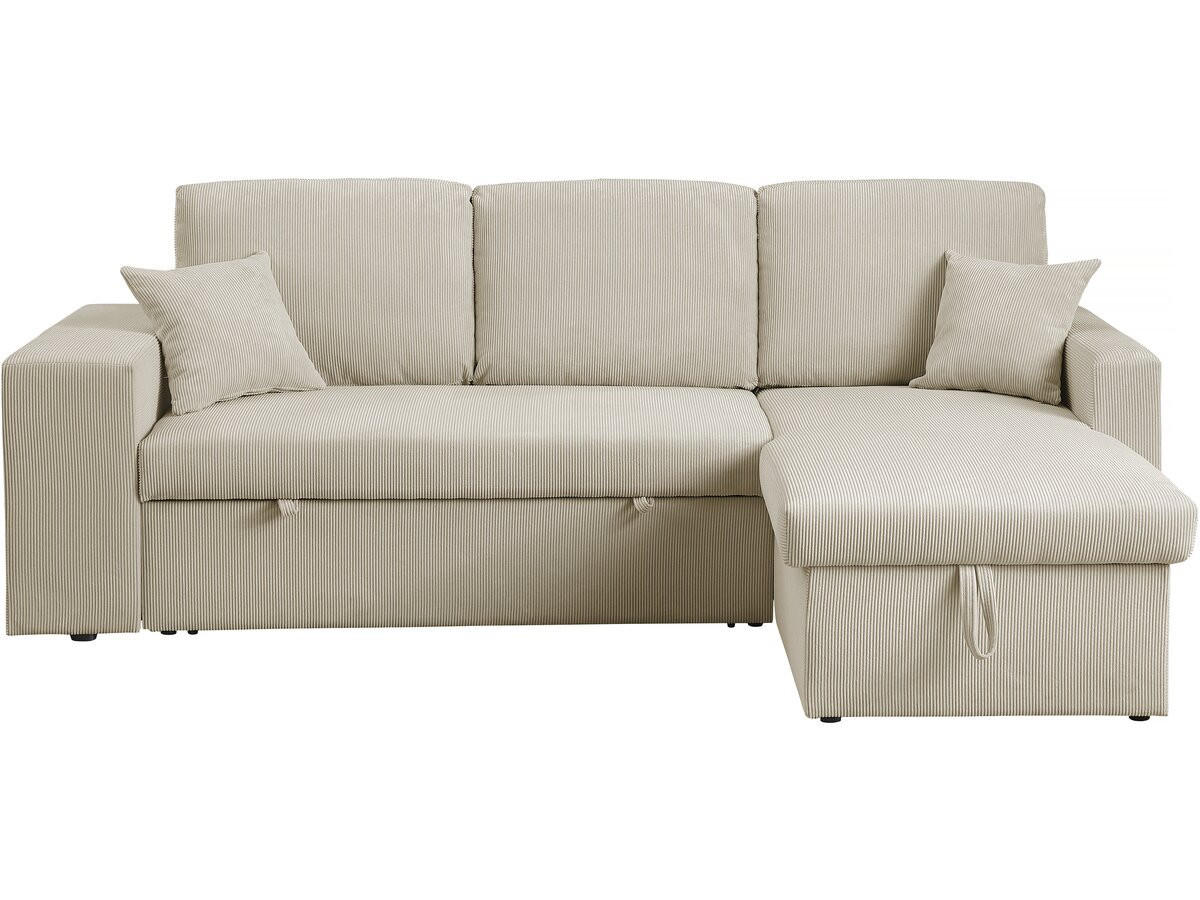 ECKSCHLAFSOFA Axel Grau - Grau, Textil (233/146cm) - Habitat Garten