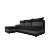 ECKSOFA HEWLET L Sawana 14+05 Links mit Schlaffunktion - Dunkelgrau, Textil (200/140cm) - Bedante
