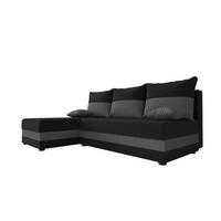 ECKSOFA HEWLET L Sawana 14+05 Links mit Schlaffunktion - Dunkelgrau, Textil (200/140cm) - Bedante