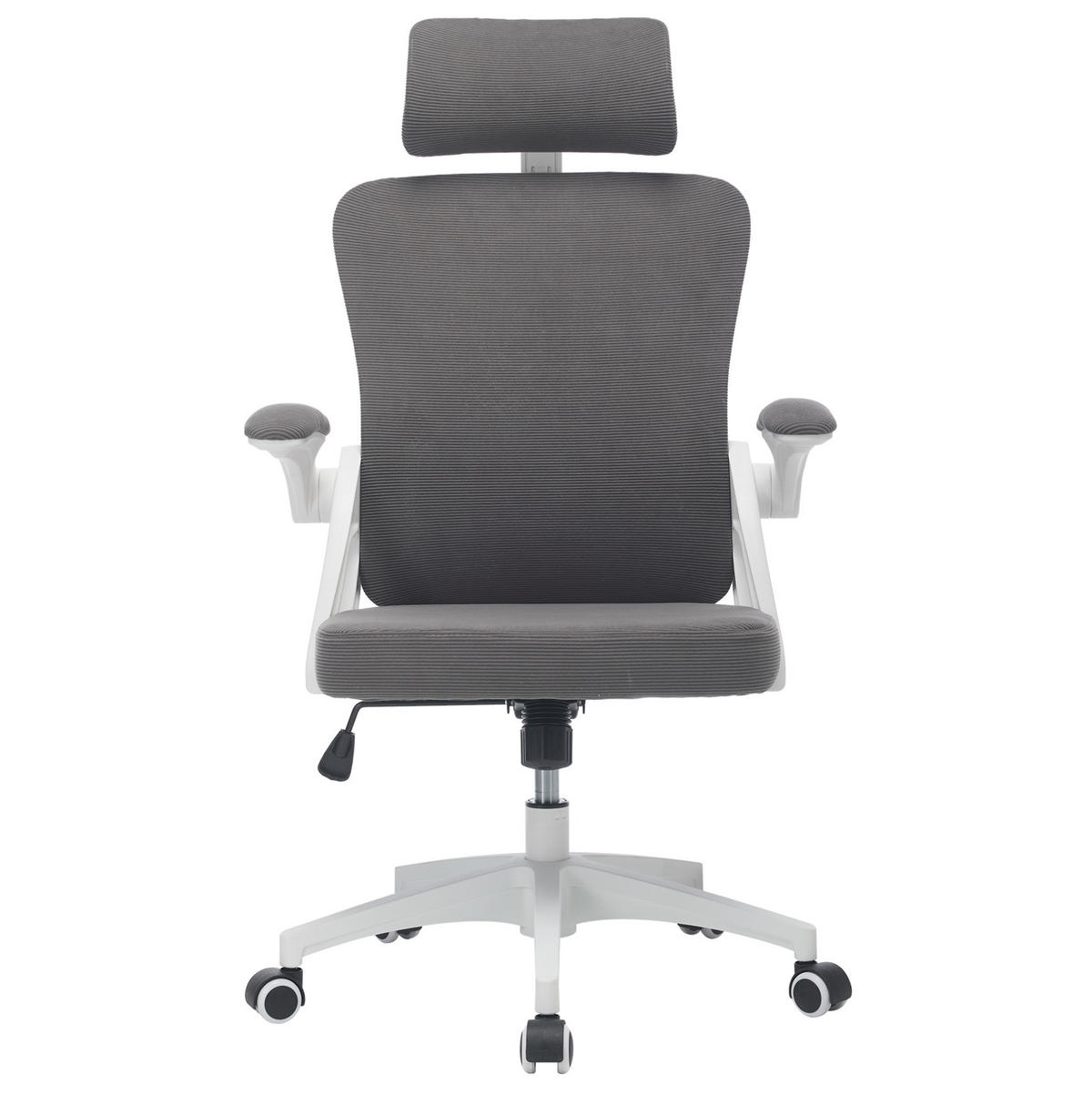 BÜROSTUHL in Grau 65x58x108 cm mit Netzrücken und höhenverstellbarem Sitz - Grau, Textil (58/108/65cm) - IVMEU