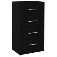 KOMMODE Bodo 4S Schwarz 40/35/75 cm - Schwarz, Holzwerkstoff (40/75/35cm) - Matkam Möbel