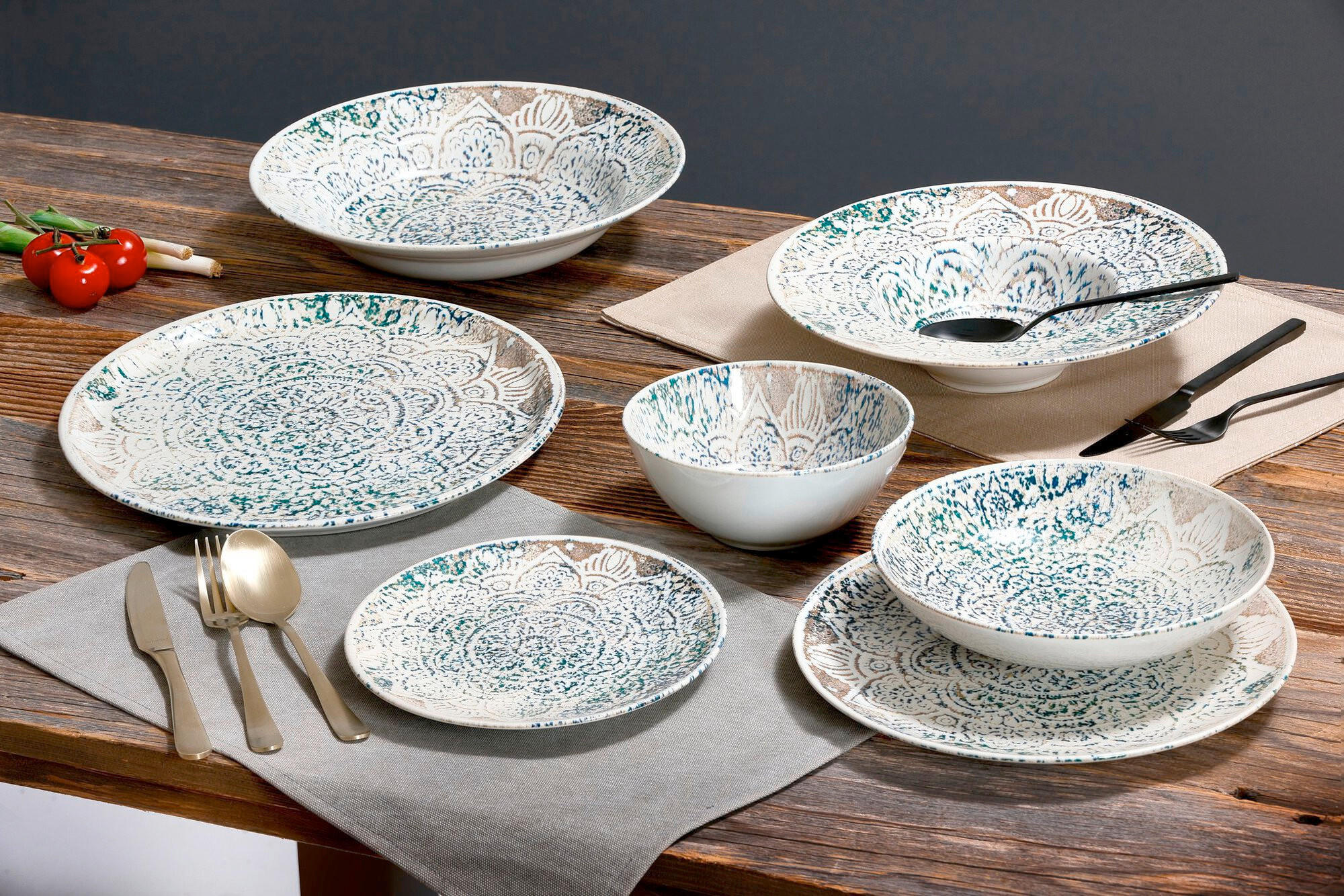 Sada riadu - plytké taniere, hlboké taniere, miska Ritzenhoff & Breker