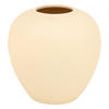 VASE Keramik Kugel Rily 22 cm - Beige, Keramik (22cm) - Atmosphera Createur d´interieur