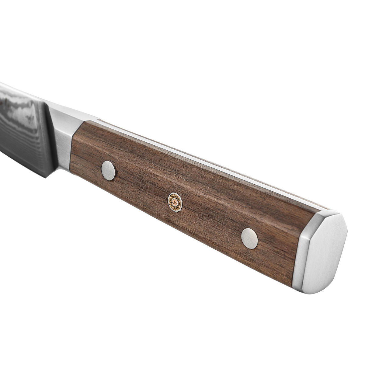 OFFICEMESSER 8 cm - Nussbaumfarben, Holz/Metall (21cm) - Wakoli