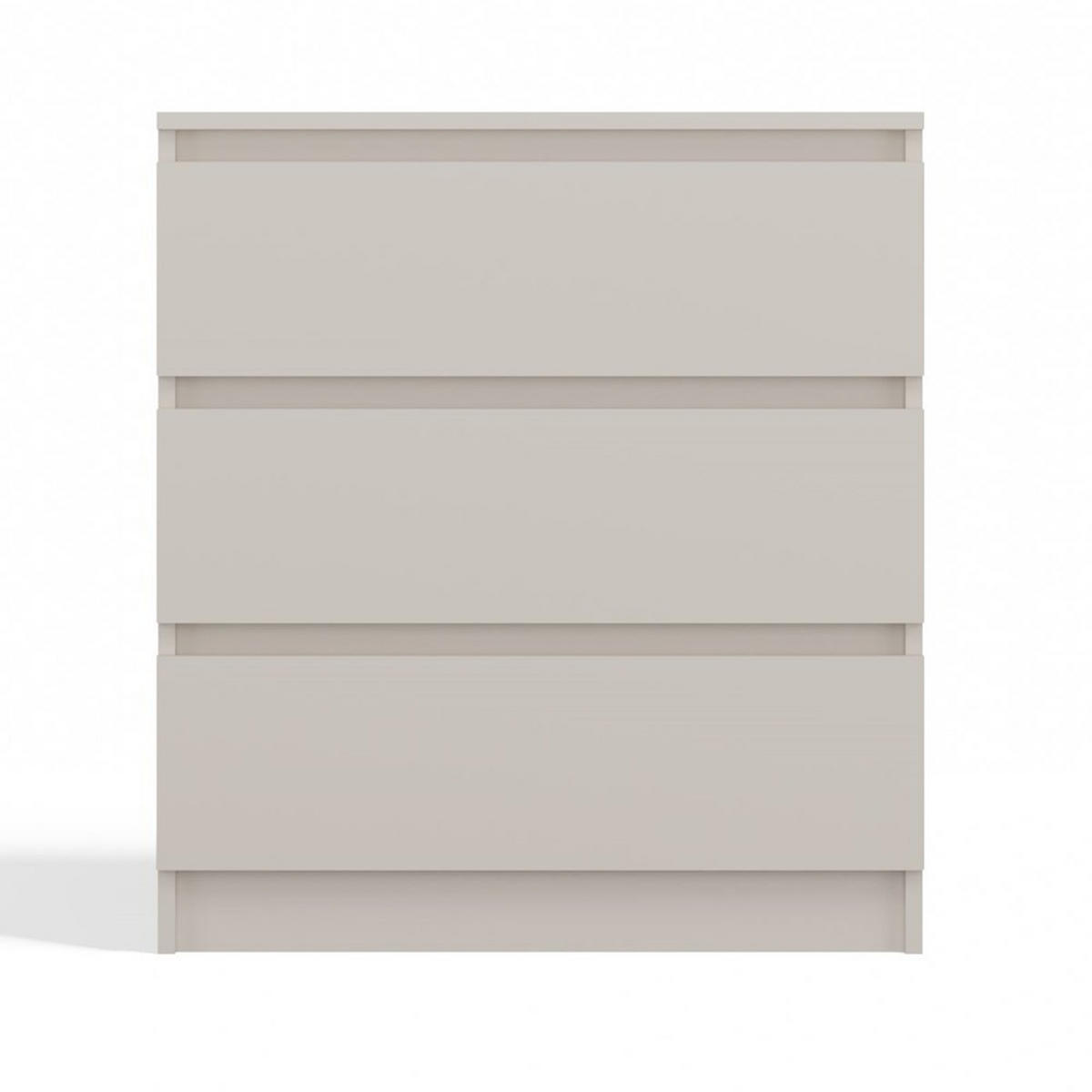 KOMMODE: 3 Schubladen Farbe: kaschmir, 70 x 40 x 75cm - Kaschmir, Holzwerkstoff (70/75/40cm) - 3XE LIVING