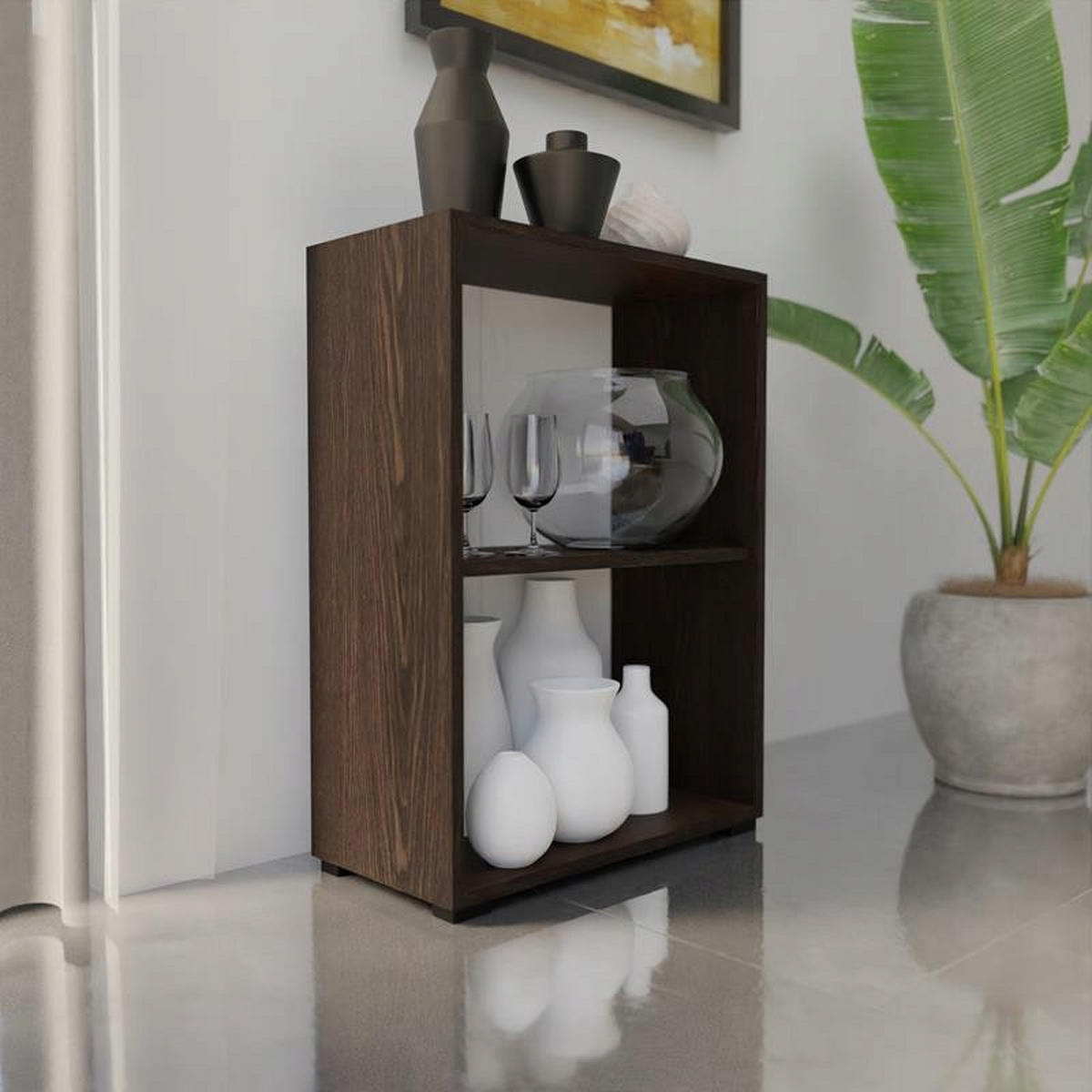 BÜCHERREGAL 80 EX3 Wenge 60/30/80 cm - Wengefarben, Holzwerkstoff (60/80/30cm) - Matkam Möbel