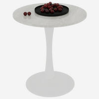 COUCHTISCH 70/70/72 cm aus Kunstmarmor in Weiß mit modernem Design - Weiß, Stein (70/70/72cm) - OKMYHOME