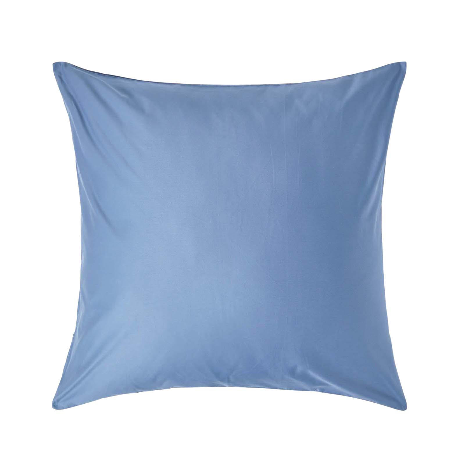 Homescapes Kissenbezug Blau 80x80 cm
