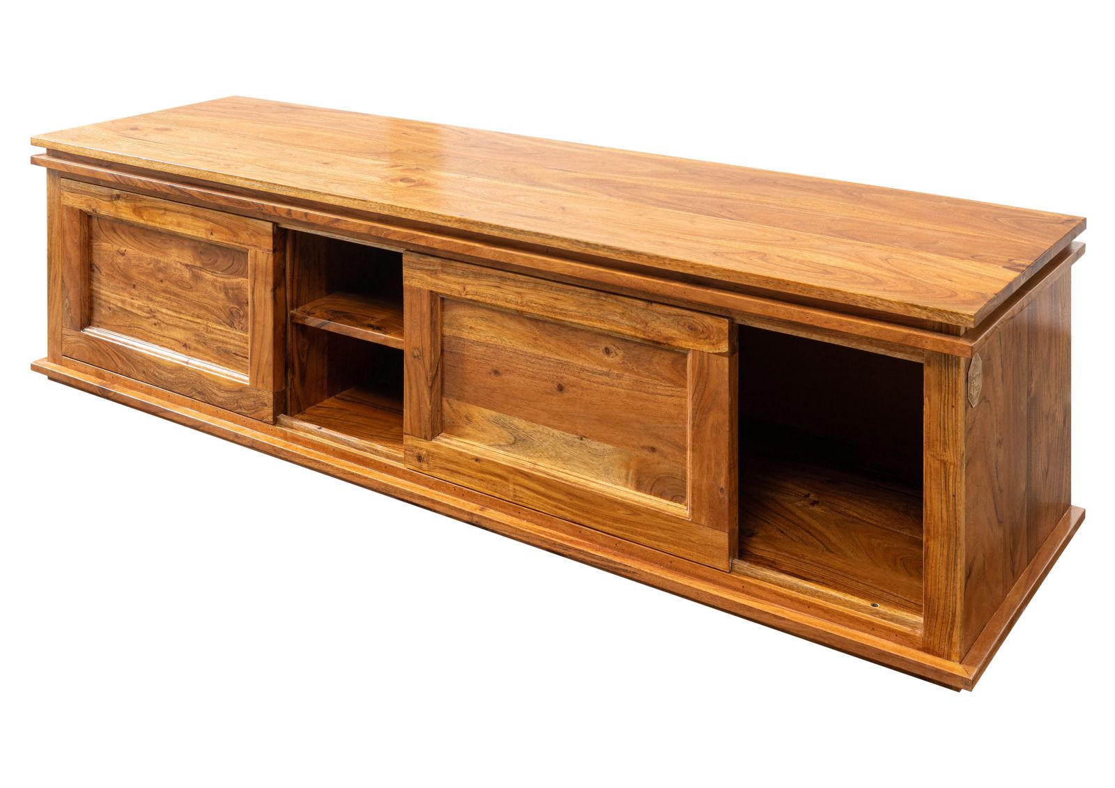 LONGBOARD Akazie 160x45x45 honig lackiert OXFORD #0450 - Braun, Holz (160/45/45cm) - Massivmoebel24