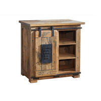 KOMMODE Mango 70x45x70 natur lackiert RAILWAY #124 - Braun, Holz (70/70/45cm) - Massivmoebel24
