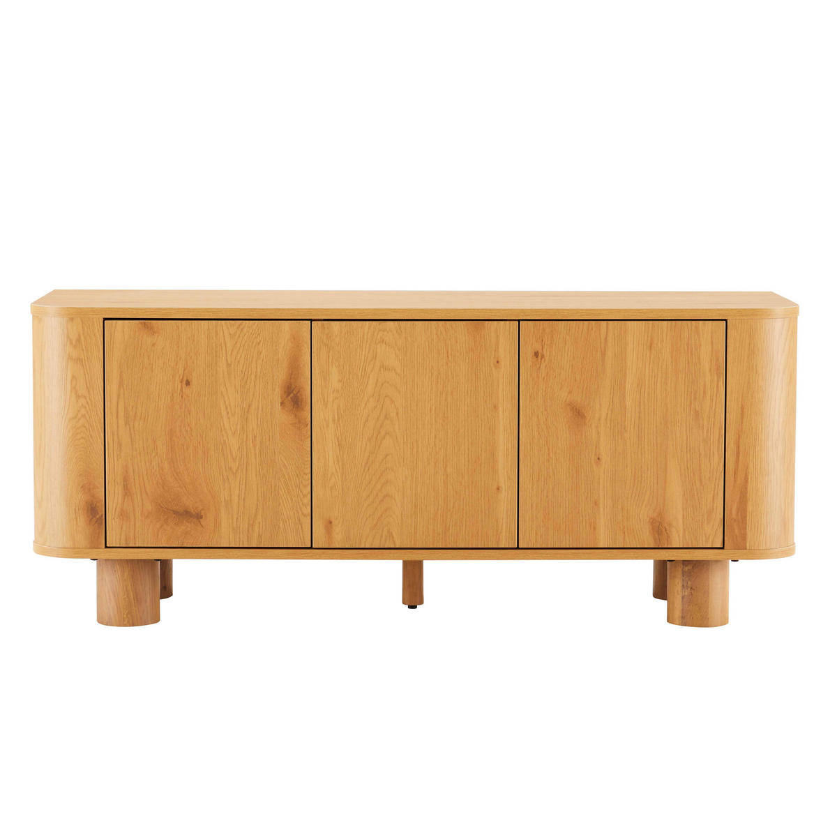 TV-SCHRANK 120 cm, helles Holz - Beige, Holz (40/50/120cm) - Oviala