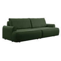 SCHLAFSOFA mit Bettkasten Mareno, 250 cm, Samt, Grün - Grün, Holz (250/82/102cm) - Emporius